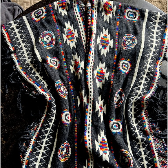 Hipster Row Fringe Cardigan - One Size - Picture 4 of 14